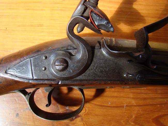 A Flintlock brass barreled blunderbuss made in 1793 for The Reverand Dr. Samuel Horsley, Lord Bishop of Rochester and Dean of Westminster. — image 6